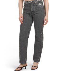 Etica Women's Charcoal Straight Leg Jeans